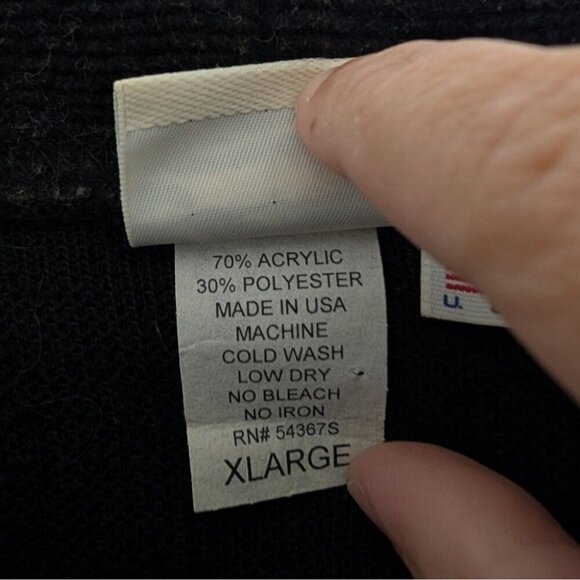 Vintage Rooster Sweatshirt Womens Size XL Black Chicken Cottage Farm Made in USA - Picture 5 of 9